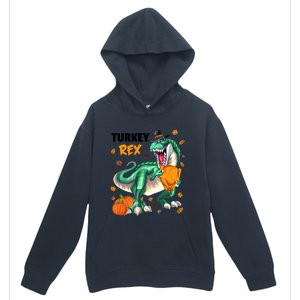 Turkey Rex Dinosaur T Rex Thanksgiving Pumpkin Gift Urban Pullover Hoodie