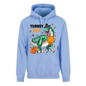 Turkey Rex Dinosaur T Rex Thanksgiving Pumpkin Gift Unisex Surf Hoodie