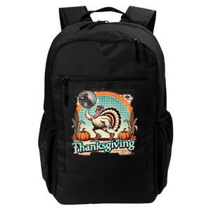 Thanksgiving Retro Disco Turkey Graphic Top Funky Turkey Daily Commute Backpack