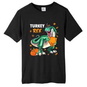 Turkey Rex Dinosaur T Rex Thanksgiving Pumpkin Meaningful Gift Tall Fusion ChromaSoft Performance T-Shirt