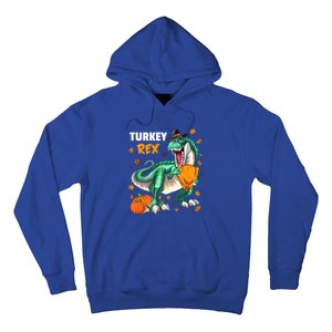 Turkey Rex Dinosaur T Rex Thanksgiving Pumpkin Meaningful Gift Hoodie