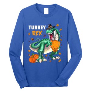 Turkey Rex Dinosaur T Rex Thanksgiving Pumpkin Meaningful Gift Long Sleeve Shirt