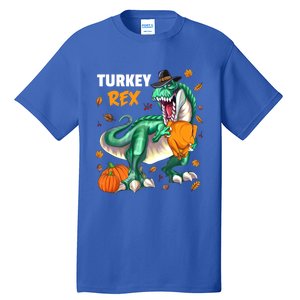 Turkey Rex Dinosaur T Rex Thanksgiving Pumpkin Meaningful Gift Tall T-Shirt