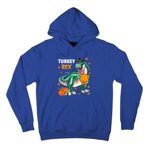 Turkey Rex Dinosaur T Rex Thanksgiving Pumpkin Meaningful Gift Tall Hoodie