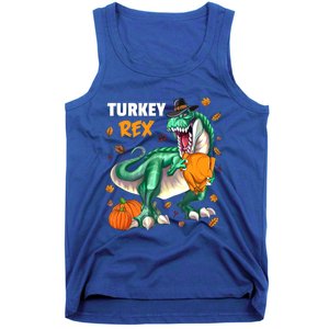 Turkey Rex Dinosaur T Rex Thanksgiving Pumpkin Meaningful Gift Tank Top