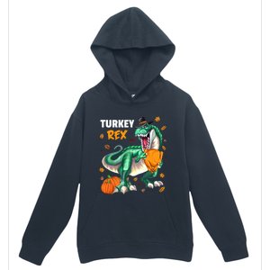 Turkey Rex Dinosaur T Rex Thanksgiving Pumpkin Meaningful Gift Urban Pullover Hoodie