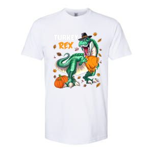 Turkey Rex Dinosaur T Rex Thanksgiving Pumpkin Meaningful Gift Softstyle CVC T-Shirt