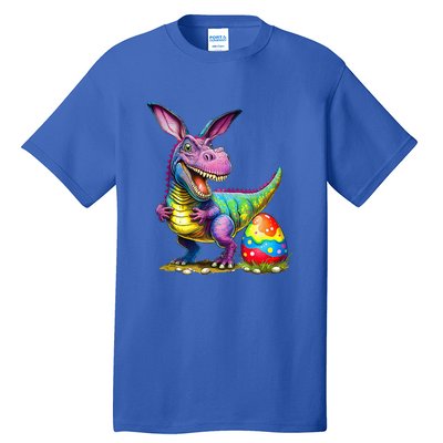 T Rex Dino Bunny Dinosaurs Hunt Eggs Happy Easter Tall T-Shirt