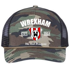 The Red Dragons Wrexham FC Football Club Wrexham Retro Rope Trucker Hat Cap