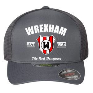 The Red Dragons Wrexham FC Football Club Wrexham Flexfit Unipanel Trucker Cap