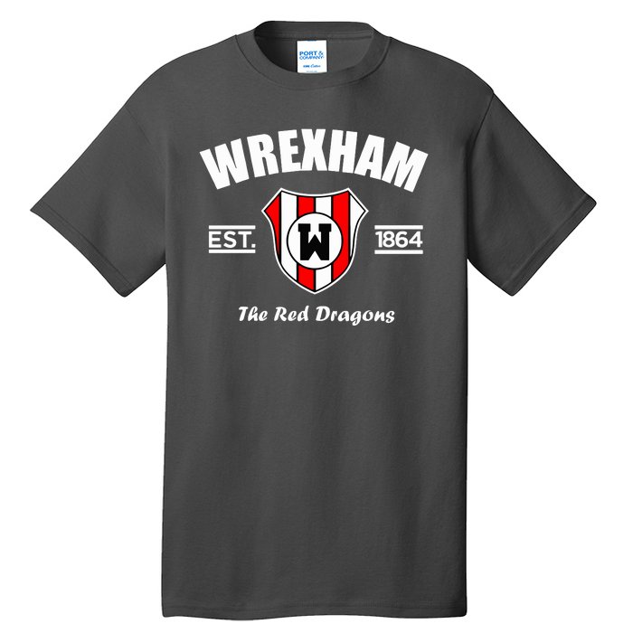 The Red Dragons Wrexham FC Football Club Wrexham Tall T-Shirt