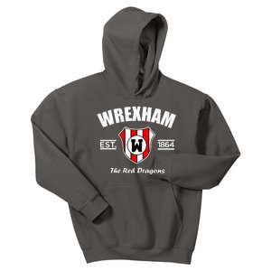 The Red Dragons Wrexham FC Football Club Wrexham Kids Hoodie