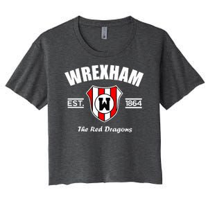 The Red Dragons Wrexham FC Football Club Wrexham Women's Crop Top Tee