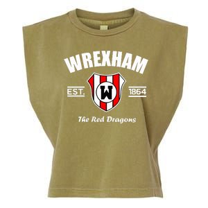 The Red Dragons Wrexham FC Football Club Wrexham Garment-Dyed Women's Muscle Tee