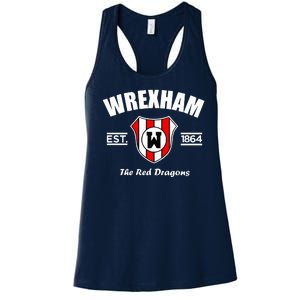 The Red Dragons Wrexham FC Football Club Wrexham Women's Racerback Tank