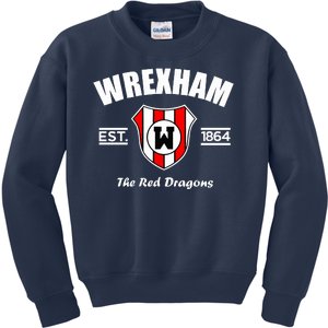 The Red Dragons Wrexham FC Football Club Wrexham Kids Sweatshirt