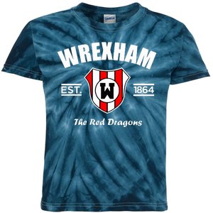 The Red Dragons Wrexham FC Football Club Wrexham Kids Tie-Dye T-Shirt