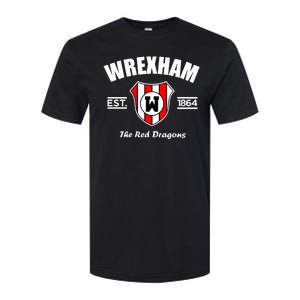 The Red Dragons Wrexham FC Football Club Wrexham Softstyle CVC T-Shirt