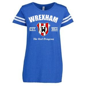 The Red Dragons Wrexham FC Football Club Wrexham Enza Ladies Jersey Football T-Shirt