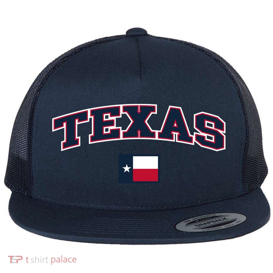 Texas Retro Design Flatbill Hat