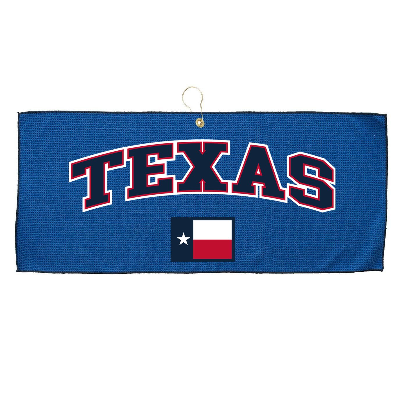 Texas Retro Design Large Microfiber Waffle Golf Towel