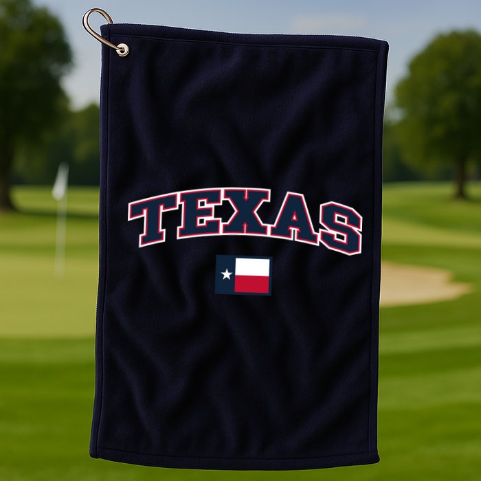 Texas Retro Design Golf Towel