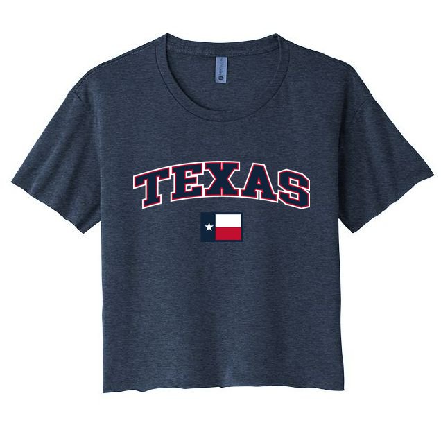 Texas Retro Design Crop Top