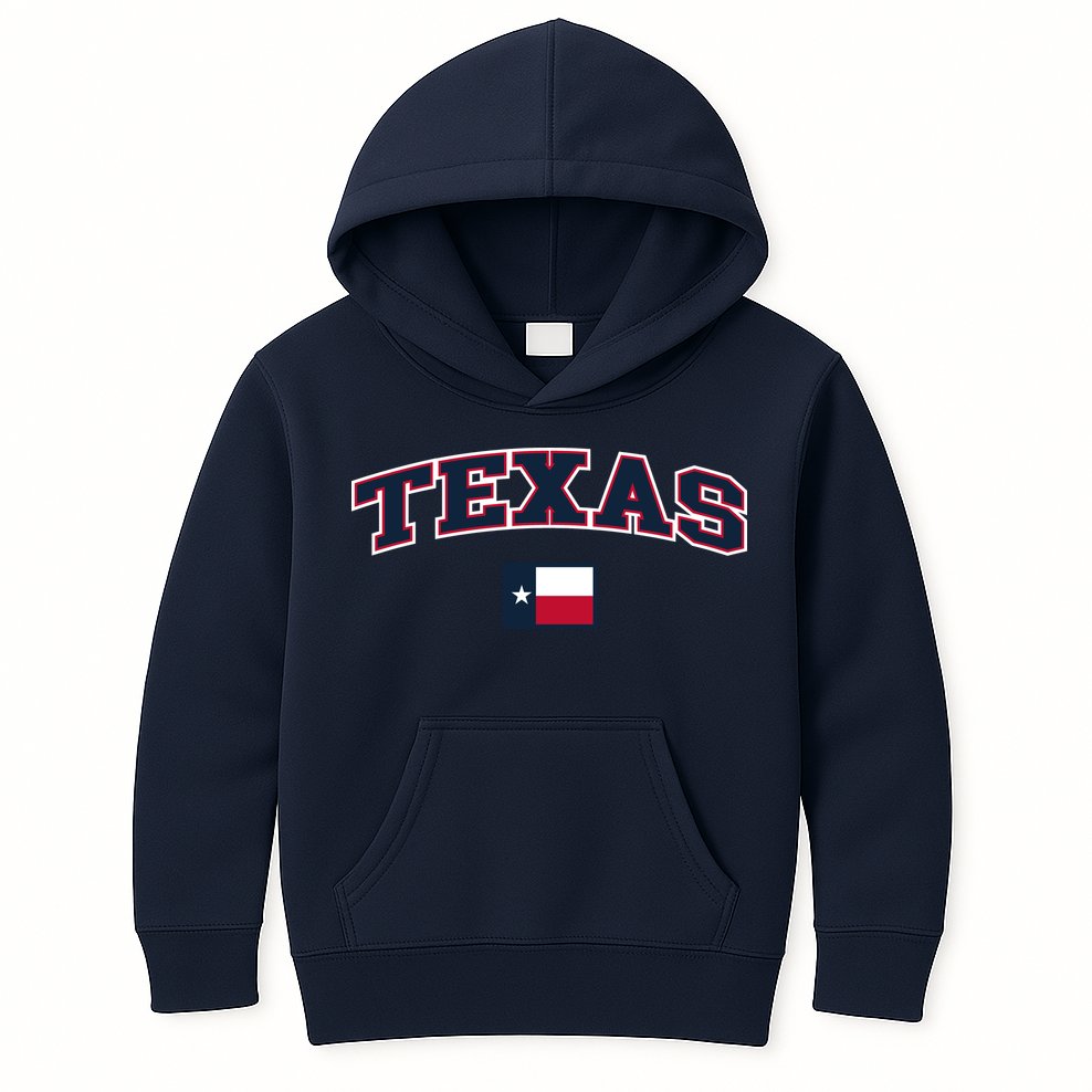 Texas Retro Design Kids Hoodie