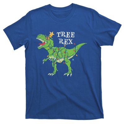 Tree Rex Dinosaur Funny Cute Christmas Pajama Xmas Vintage Gift T-Shirt