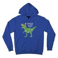 Tree Rex Dinosaur Funny Cute Christmas Pajama Xmas Vintage Gift Tall Hoodie