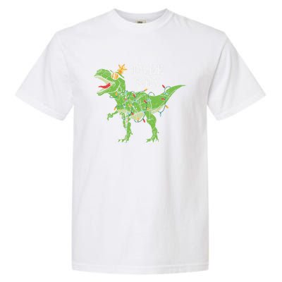 Tree Rex Dinosaur Funny Cute Christmas Pajama Xmas Vintage Gift Garment-Dyed Heavyweight T-Shirt