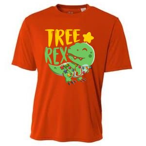 Tree Rex Dinosaur Christmas Tree Trex Christmas Great Gift Cooling Performance Crew T-Shirt