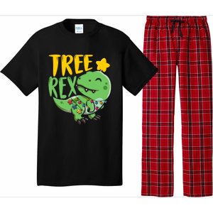 Tree Rex Dinosaur Christmas Tree Trex Christmas Great Gift Pajama Set