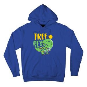 Tree Rex Dinosaur Christmas Tree Trex Christmas Great Gift Tall Hoodie