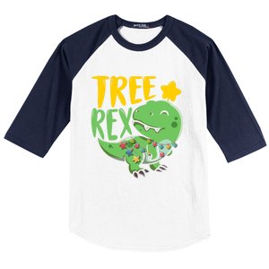 Tree Rex Dinosaur Christmas Tree Trex Christmas Great Gift Baseball Sleeve Shirt