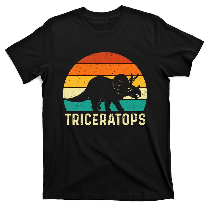 Triceratops Retro Dinosaur Lover Paleontologist T-Shirt