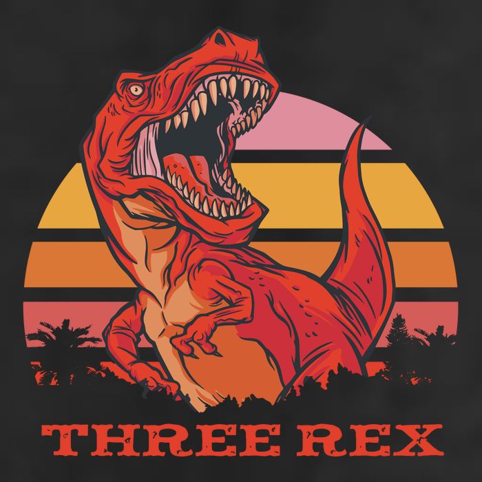 Three Rex Dinosaur Birthday Adult Drive Performance Visor
