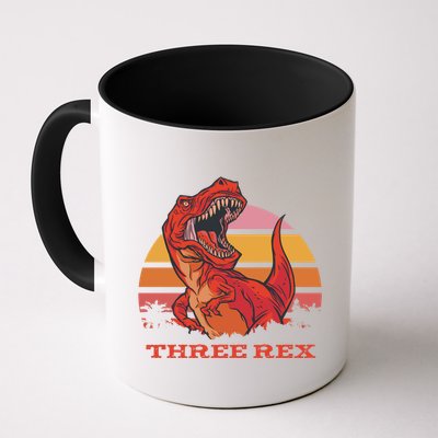 Three Rex Dinosaur Birthday Mug