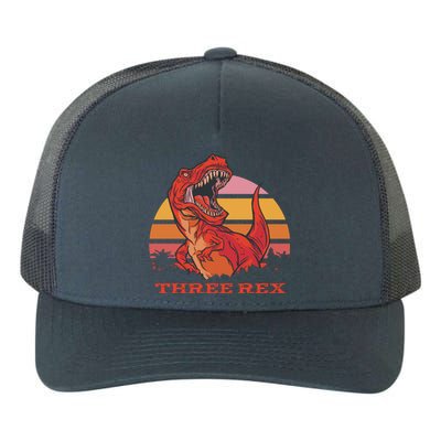 Three Rex Dinosaur Birthday Yupoong Adult 5-Panel Trucker Hat