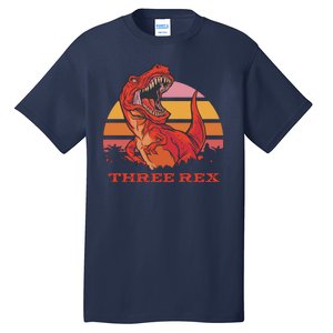 Three Rex Dinosaur Birthday Tall T-Shirt