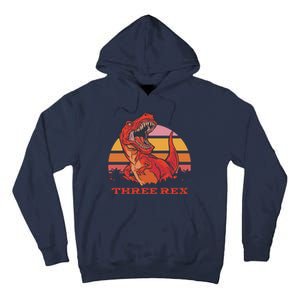 Three Rex Dinosaur Birthday Tall Hoodie