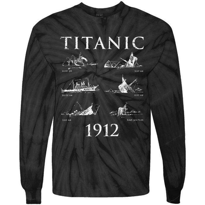 Titanic Remembrance Day Titanic Sinking Titanic Tie-Dye Long Sleeve Shirt