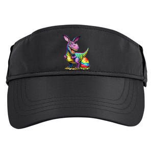 T Rex Dino Bunny Dinosaurs Hunt Eggs Happy Easter Adult Drive Performance Visor