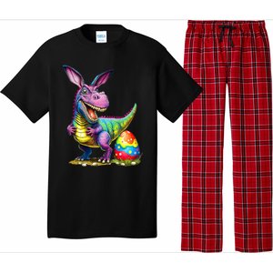 T Rex Dino Bunny Dinosaurs Hunt Eggs Happy Easter Pajama Set