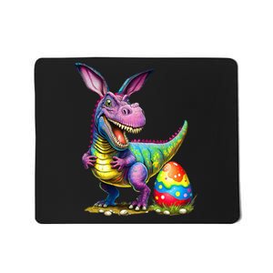 T Rex Dino Bunny Dinosaurs Hunt Eggs Happy Easter Mousepad