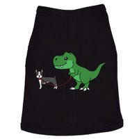 T Rex Dinosaur Walking Boston Terrier Funny Dog Gift Doggie Tank