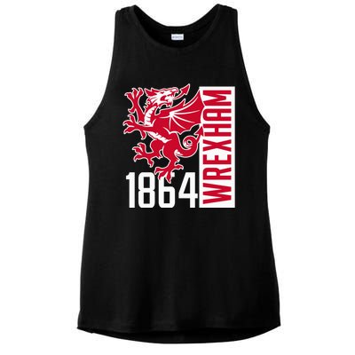 The Red Dragons Wrexham Fc Football Club Wrexham Ladies PosiCharge Tri-Blend Wicking Tank