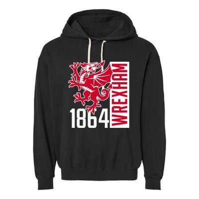 The Red Dragons Wrexham Fc Football Club Wrexham Garment-Dyed Fleece Hoodie