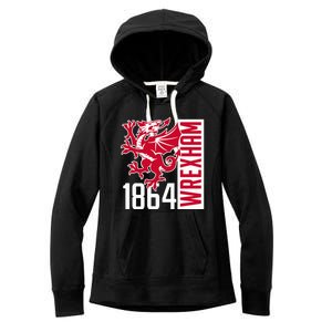 The Red Dragons Wrexham Fc Football Club Wrexham Women's Fleece Hoodie