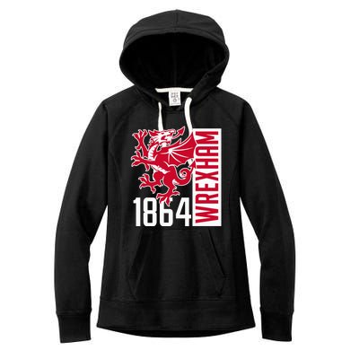 The Red Dragons Wrexham Fc Football Club Wrexham Women's Fleece Hoodie